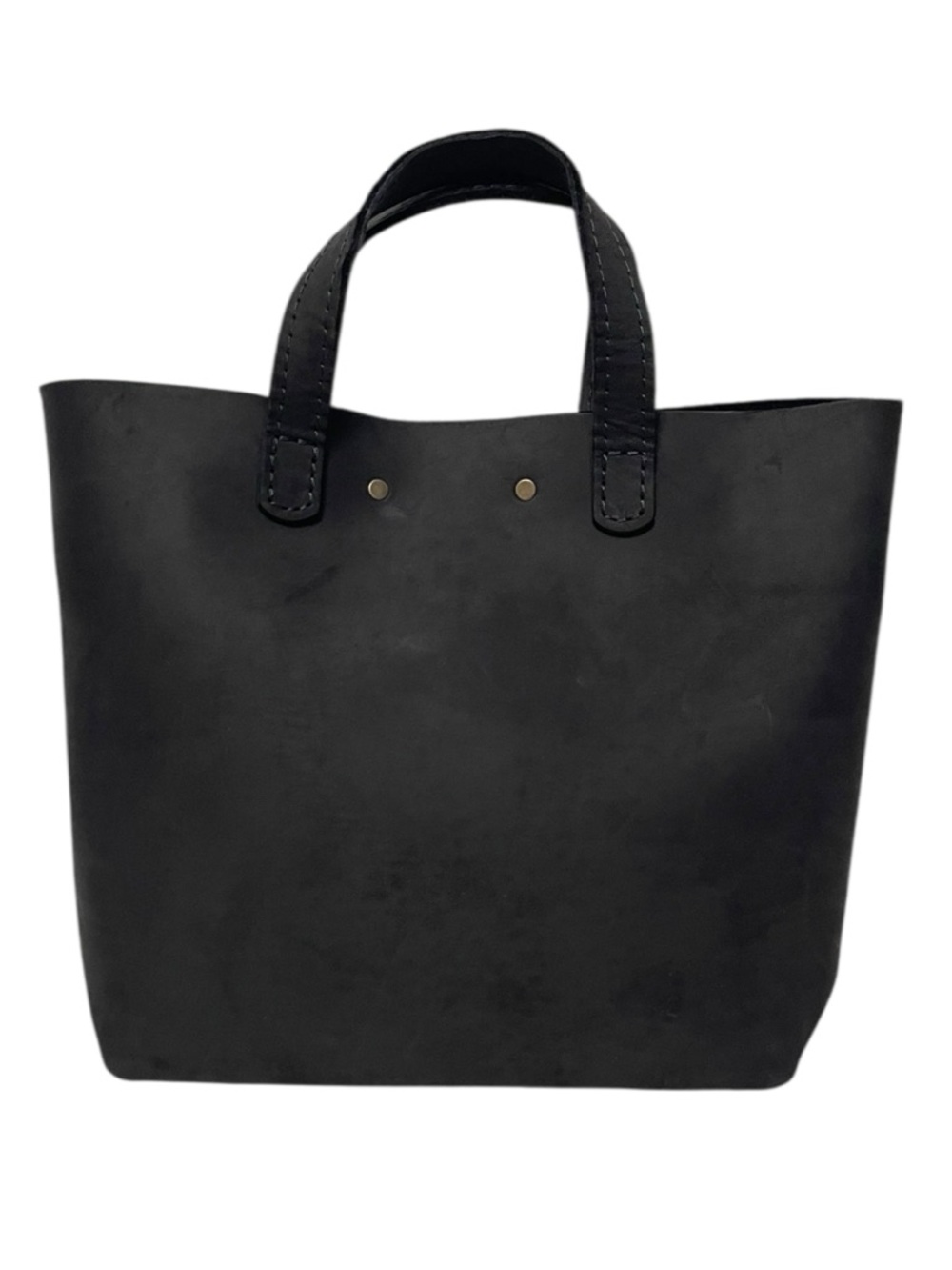 NWOT PORTLAND LEATHER Mini Crossbody Tote - Black - Picture 8 of 12